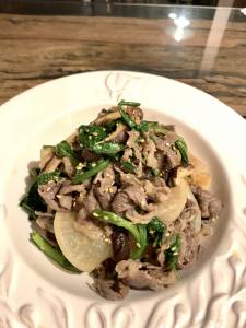 大根と牛肉のおかずナムル