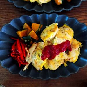 鶏むね肉の黄金焼き