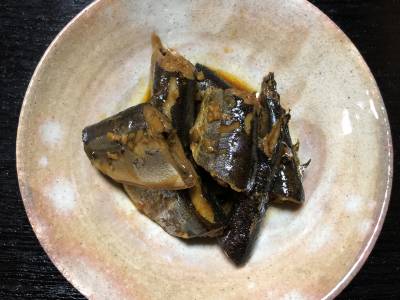 筒切りさんまの韓国風煮