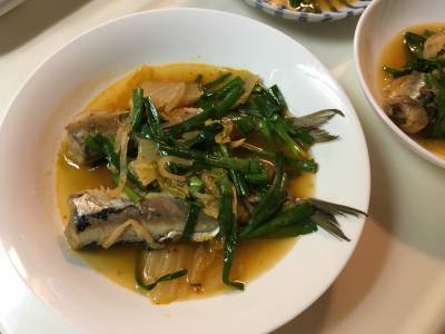 いわしのキムチ煮