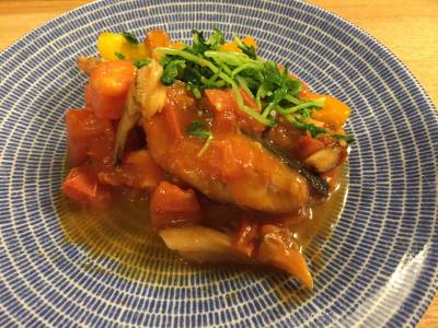 秋さけのトマバタしょうゆ風味