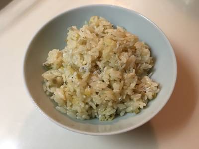 新しょうがとしらすご飯