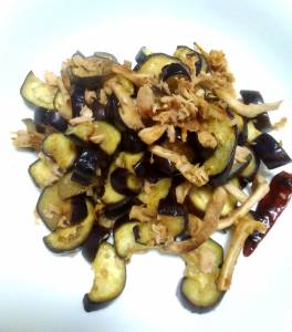 なすとツナの塩炒め