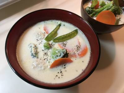 春野菜のクリームミートボール