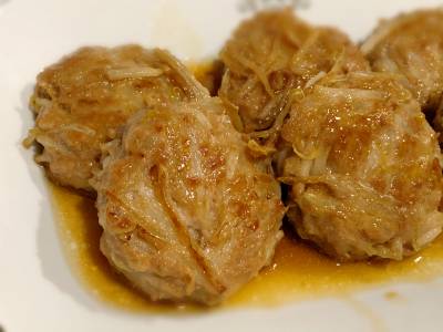 豚ひき肉ともやしの一口焼き