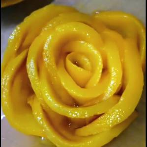 桃のコンポート グレープフルーツのみぞれ添え