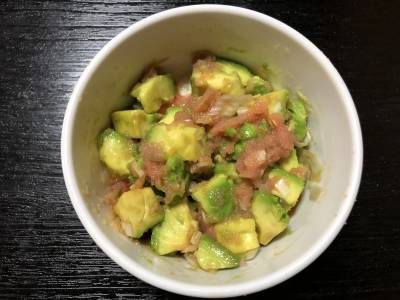 アボカド明太あえ