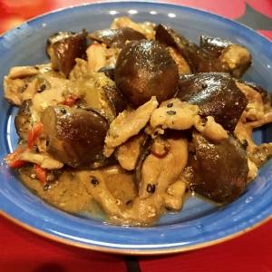 なすと豚肉のみそ炒め