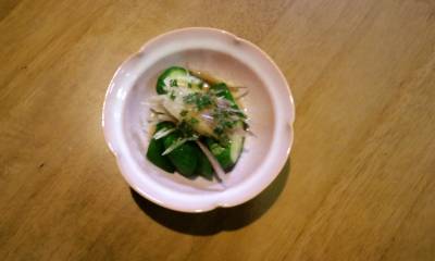 きゅうりとみょうがのさっぱりサラダ