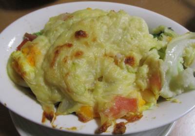 ゆで卵のポテトグラタン