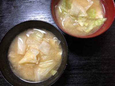 キャベツのみそ汁