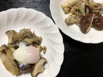 フライパン焼ききのこ