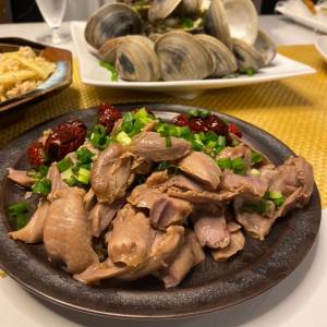 鶏砂肝の薬膳煮