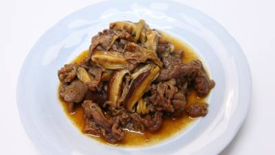 牛肉としいたけのいり煮