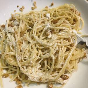 くるみのヨーグルトパスタ