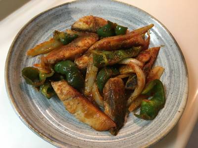 さばのケチャップ炒め