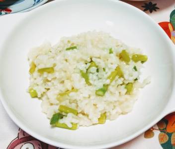 アスパラのリゾット