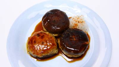 肉詰めしいたけの照り焼き