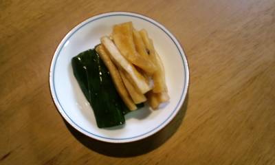 大根ときゅうりの紹興酒漬け