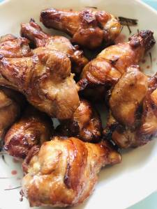 手羽先のにんにくじょうゆ焼き