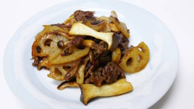 牛肉きのこのおかずきんぴら