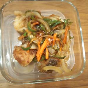 白身魚のあんかけ