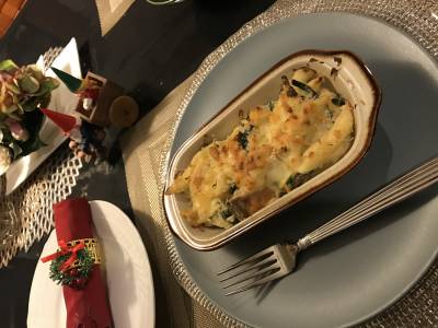 さけとほうれんそうのグラタン