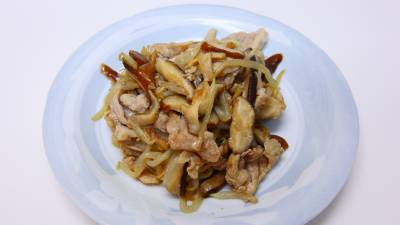 もやしと豚肉の塩炒め