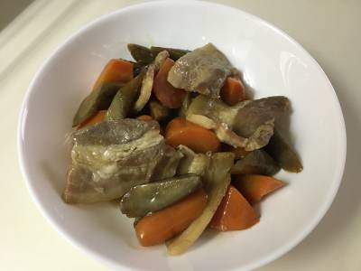 豚と根菜の甘辛煮
