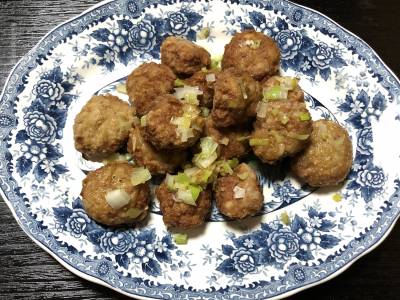 ねぎ塩肉だんご