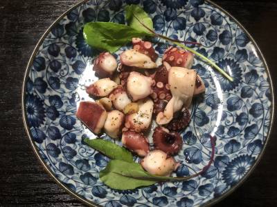 たこのにんにくソテー