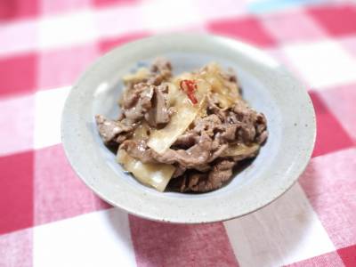 大根と牛肉の甘辛煮
