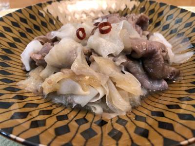 大根と牛肉の甘辛煮