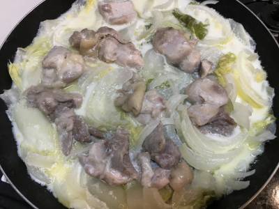 トロトロ白菜と鶏肉のクリーム蒸し煮