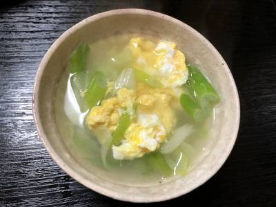 焼き卵スープ