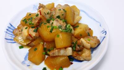 大根と豚バラ肉の南蛮煮