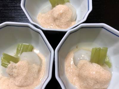 かぶの明太子あんかけ