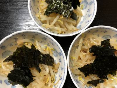 もやしの明太子あえ