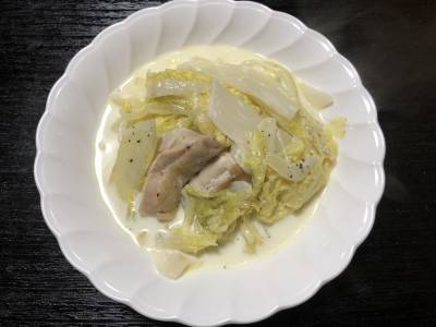 トロトロ白菜と鶏肉のクリーム蒸し煮