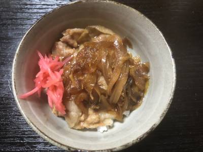 レンジ豚丼