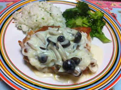 きのこクリームチキン