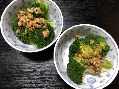 ブロッコリーのくるみあえ
