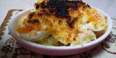 ゆで卵のポテトグラタン
