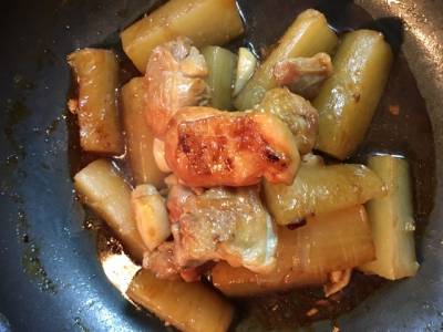 大根と鶏のオイスターソース煮