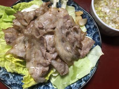 ねぎ塩豚焼き肉