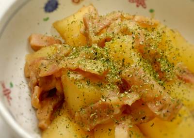 じゃがいもとベーコンの煮ころがし
