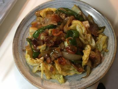 野菜のピリ辛炒め