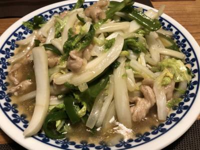 白菜のチンジャオロースー