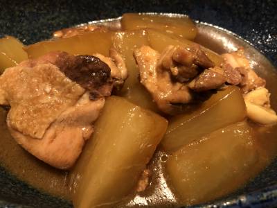 大根と鶏のオイスターソース煮