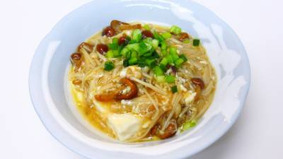 豆腐のきのこあんかけ